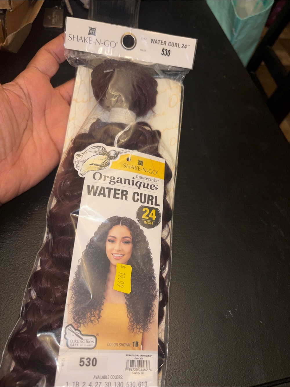 Organique Water Curl 24" Synthetic Hair - Color 530 Dark Burgundy